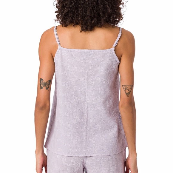 Suvi NYC women's 2-piece short pajama set Strap top and shorts 100% Cotton - Picture 5 of 15